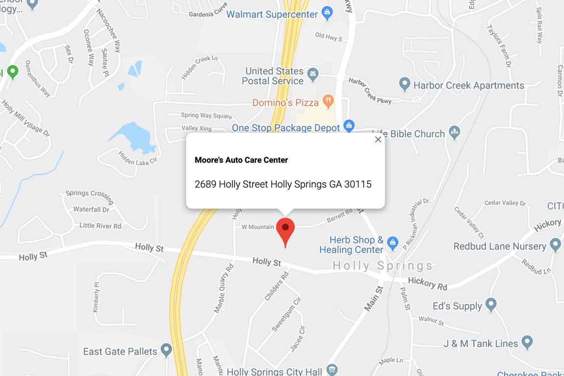 Moore's Auto Care Center Map Address